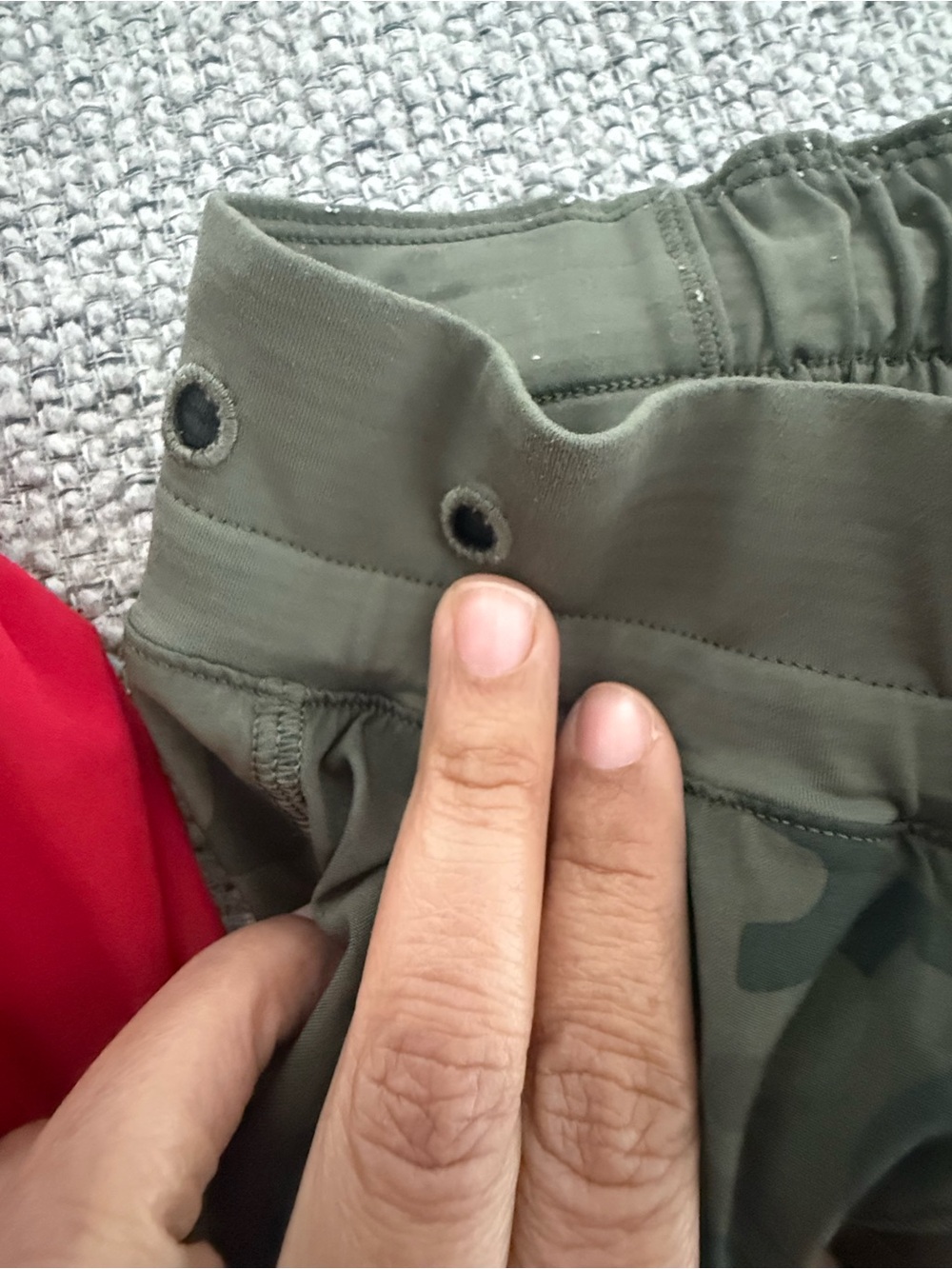 lululemon athletica Women's Athletic Shorts - Red, Olive Green, Heather Gray - Picture 2 of 2